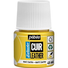 Pébéo Flacon 45ml Peinture Setacolor Cuir Jaune Vif