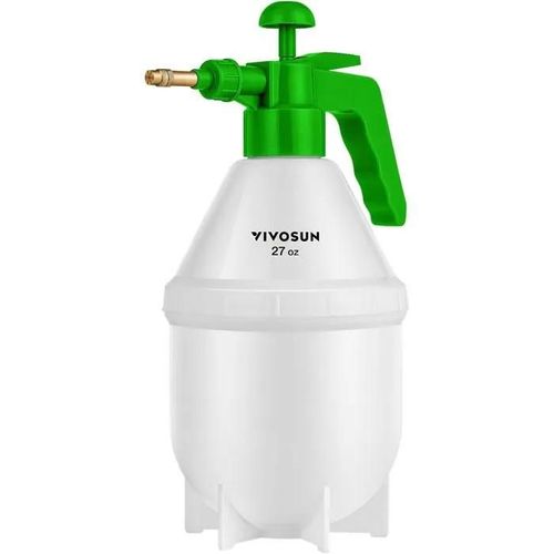 VIVOSUN 0.8L Pulverisateur Portatif de jardin, Pulverisateur a Pression avec Buse Reglable en Laiton Pulverisateur a Pompe Pulverisa