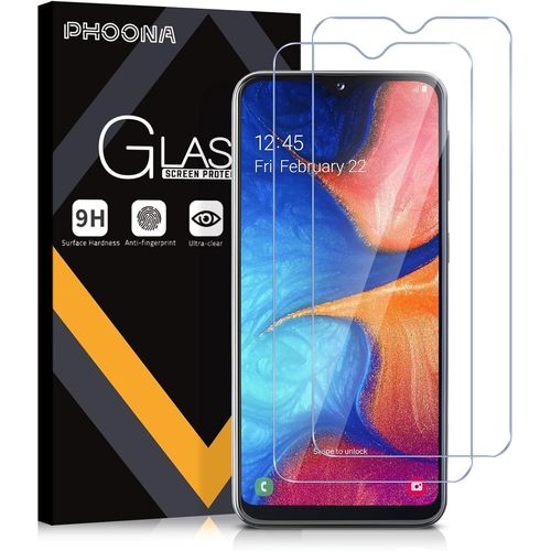 Verre Trempé Pour Samsung Galaxy A20e, Lot De 2 Samsung A20e Verre Trempé Protections D'écran, Dureté 9h Glass, Anti Rayures, Sans Bulles, Haute Définition(5,8 Pouces)