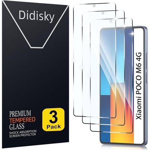 Lot De 3 Verre Trempé Pour Xiaomi Redmi 12, Poco M6 4g 6.79"" (Non Compatible Redmi Note 12), Film Protection Écran, Anti Rayures, Dureté 9h, Pas De Bulles, Haute Définition[Tre890251]