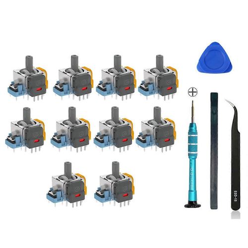 10pcs Hall Joystick Pour Ps4 Console De Jeu Joysticks Avec Kit De Réparation