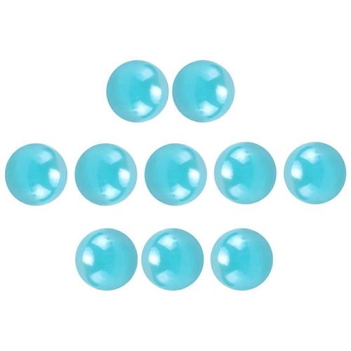 10 Pcs Billes 16mm billes de verre Knicker boules de verre décoration couleur pépites jouet Bleu clair