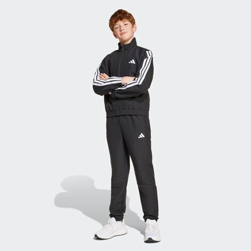 Adidas Originals Survêtement 3 Bandes Tissé Pour Enfants Unisex Survêtements Noir Taille 152 Vêtements