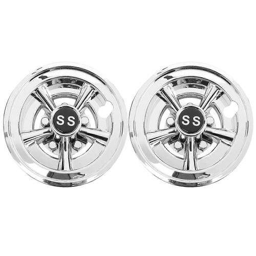 2pcs 8inch Ss Golf Cart Enjoliveurs De Roue 5 Rayons Design Enjoliveur