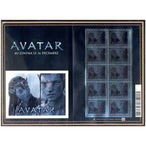 Bloc Feuillet "Avatar" Au Cinéma Collector N° 35 Année 2009 10 Timbres Autoadhésifs Métallisés Yvert Et Tellier Luxe Rare A Saisir