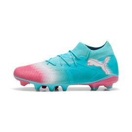 Chaussures Puma Future 8 Match Rescharge Fg/ag Football Boots Unisex Hero Bleu/blanc/sunset Rose