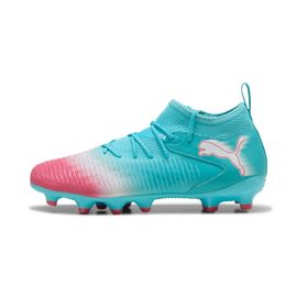 Chaussures Puma Future 8 Match Rescharge Fg/ag Football Boots Youth Hero Bleu/blanc/sunset Rose