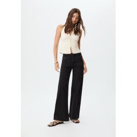 Stradivarius D77 Jean Minimaliste Avec Poches Denim Noir Délavé 44