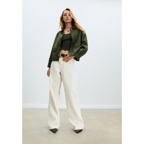 Stradivarius Blouson Suédine À Poches Xs