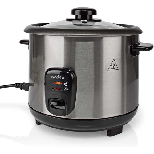 Nedis - Cuiseur à riz - 300 W - 0,6 l - Blanc, KARC06WT, 0,90 m