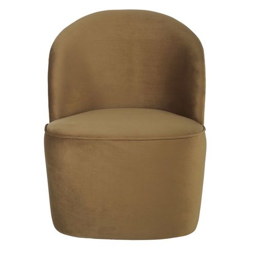 Fauteuil Professionnel En Velours Recyclé Ocre