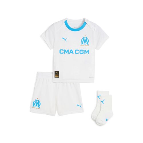 Puma Babykit Home 25/26 Olympique De Marseille Bébé, Vêtements, Blanc/Azure, 2-4m