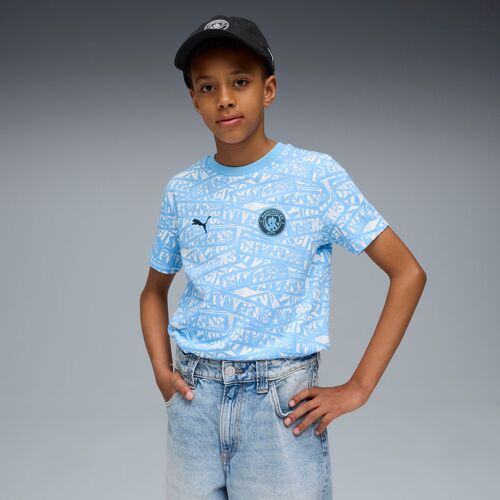 Puma T-Shirt À Motif Intégral Ftblculture Manchester City Enfant Et Adolescent, Vêtements, Light Bleu/Blanc, 13-14y