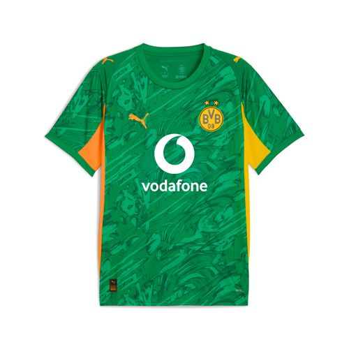 Puma Maillot De Gardien De But À Manches Courtes 25/26 Borussia Dortmund Homme, Sport, Archive Vert/Intense Orange, L