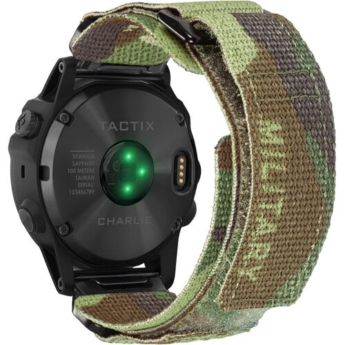 Compatible Avec Garmin Bracelet De Montre En Nylon Super Résistant Avec Boucle Tissée Pour F¿Nix/Forerunner/Approach/Marq/Quatix/D2 Series Bracelet De Rechange Robuste Pour Homme