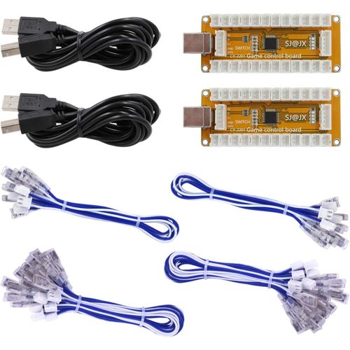 Arcade Game USB Encoder Zero Delay 2 Player Gamepad Button Joystick Controller for Nintendo Switch PC PS3 Raspberry Pi MAME