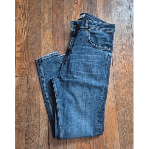 Jean Femme Bleu Zara Taille 42 Xl