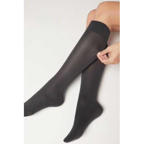 Calzedonia Mi-Bas Opaques 60 Deniers En Microfibre Femme Taille Taille Unique