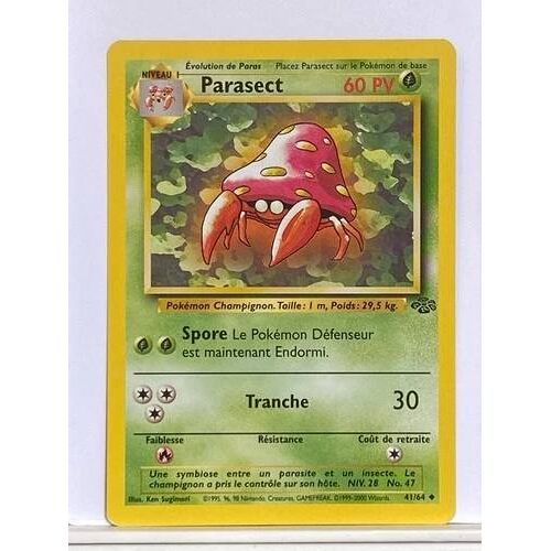 Carte Pokémon Parasect 41/64