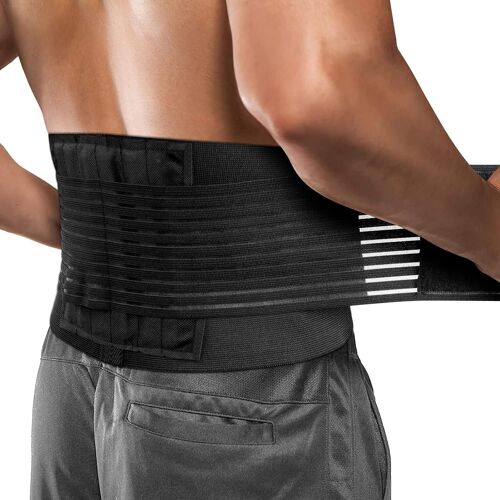 Kalanka-Ceinture Lombaire, Ceinture De Soutien Lombaire Avec 6 Baleines Pour Homme Et Femme, Ceinture Lombaire Avec Double Ajustement, Pour Le Soutien Lombaire Et Le Soulagement De La Douleur 
