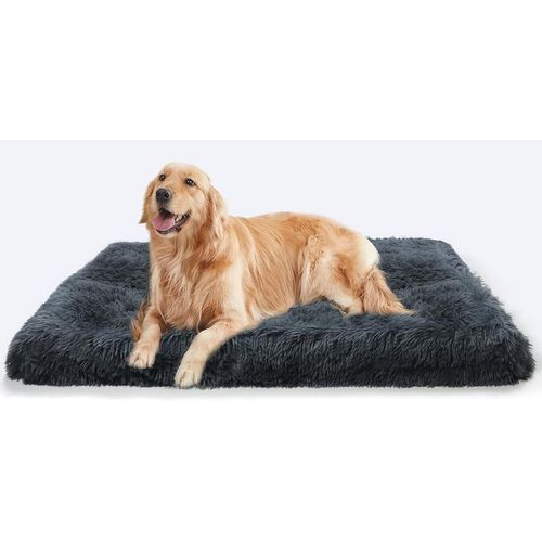 Panier Pour Chien Moyen Déhoussable Et Lavable, Lit Confortable Antidérapant, Rembourrage Moelleux, Gris Ombré 75 X 50 X 8 Cm