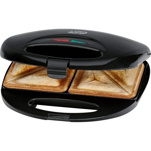 Subzonal-St 3477 Appareil À Croque-Monsieur, Appareil À Croque-Monsieur Avec Plaques À Croque-Monsieur Triangulaires (Revêtement Anti-Adhésif), Réglage Automatique De La Température, 750 Watts, Noir
