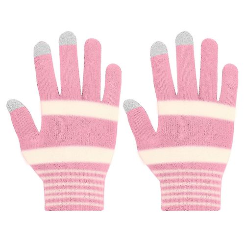 Gants Pour Écran Tactile Femme Fluidité Tactile Conservée Akashi Rose Fluo