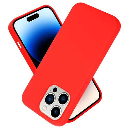 Cadorabo Housse Compatible Avec Apple Iphone 14 Pro Max En Liquid Red - Étui De Protection En Silicone Tpu Flexible