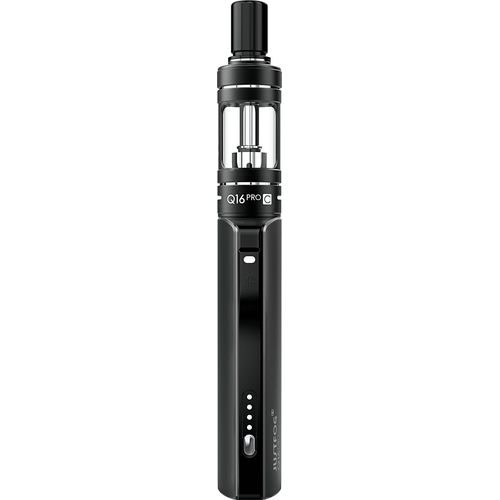 anw-Q16 Pro Cigarette Électronique Kit Complet - Batterie Rechargeable 900 Mah, Résistance Incluse 1.6 Ohm, Atomiseur De 1,9 Ml 4 Niveaux De Puissance Sélectionnables (Black)