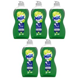 Mir Lot de 5 Vaisselles Secrets de Grands Chefs Citron Vert ¿ Liquide Vaisselle Main (450mL)