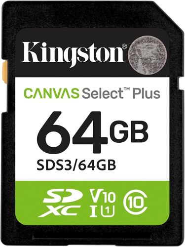 Cartes Mémoire Sd Canvas Select Plus 64Go Sdxc Gen3 100Mb/S C10 Uhs-I U1 V10-Sds3/64Gb