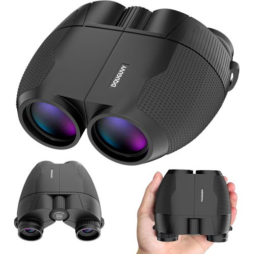 Loc-Jumelles Haute Puissance 20 X 25 Pour Adultes Et Enfants, Jumelles Compactes Hd Étanches Avec Lentilles Fmc À Prisme Bak4 Pour L'Observation Des Oiseaux, Le Tourisme Et Les Activités De Plein Air