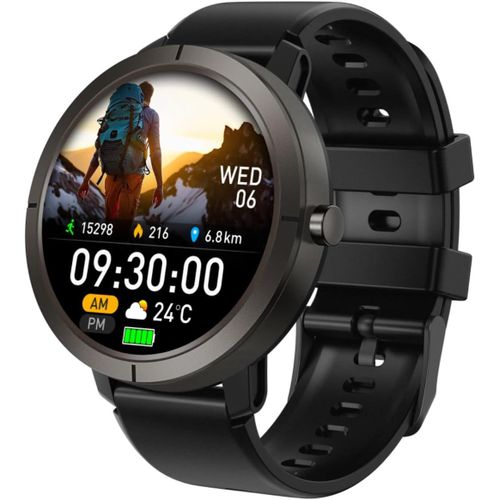Smartwatch Avec Gps Intégré, Étanche À 50m, Appel Bluetooth, Montre Sport D'extérieur Pour Hommes Et Femmes, 170 Modes D'entraînement, Amoled 1,32"", Fréquence Cardiaque Sommeil Spo2 (Noir)[Z92]