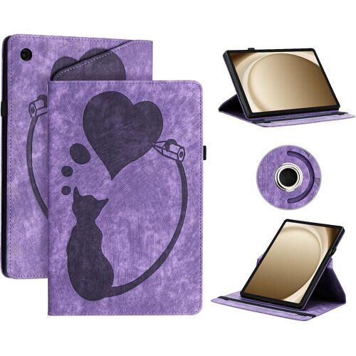 Étui Coque pour Samsung Galaxy Tab A9 Plus 11 Pouces 2023 SM-X210/ X215/ X216- Étui en Cuir PU avec Fonction Support/Portefeuille Coque Tablette Samsung A9+ (Violet)