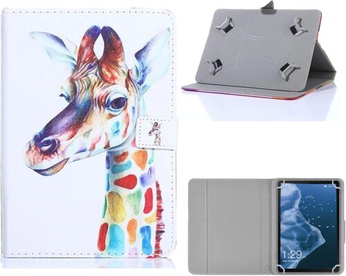 Étui Universel Pour Doogee U9 Tablette 10.1¿, Pour Sgin Tablette 10.1¿/Sebbe Tablette 11¿/Yestel Tablette 11¿, Étui De Protection En Cuir Pu Pour Tablette (Cerf Coloré)