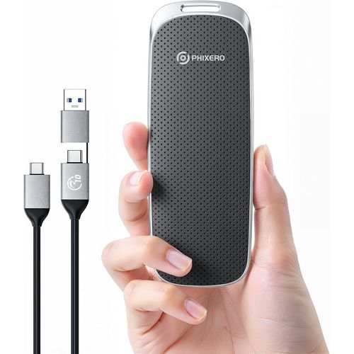 HUNB-P10Pro Ssd Portable Externe 2To Jusqu'À 1050 Mo/S,Usb 3.2 Gen2,Con Câble Usb C 2-En-1,Disque Dur Portable Pour Iphone 15+/Android/Windows/Mac,Noir