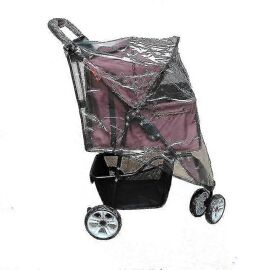 Poussette Pour Animaux De Compagnie Housse De Pluie Poussette Poncho Trois Roues Chien De Compagnie Coupe-Vent Housse Anti-Poussière Anti-Pluie1pcs-Transparent