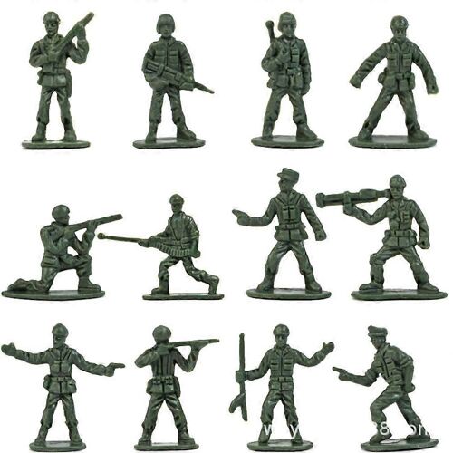 Soldats de l'armée Figurine modèle de jouet pour enfants Mini scène en plastique Figure de l'armée