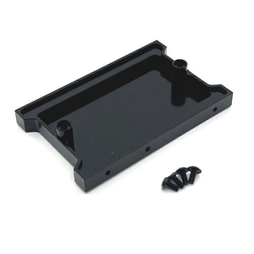 Kit de plaque arrière de mise à niveau de voiture RC pour 1/12 MN99S Noir