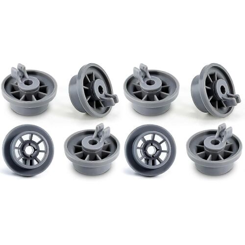 Roues du panier du lave-vaisselle Roues du panier inférieur 8 Remplacement pour le panier à couverts universel pour lave-vaisselle Bo-sch Ken-more Ne-ff 165314