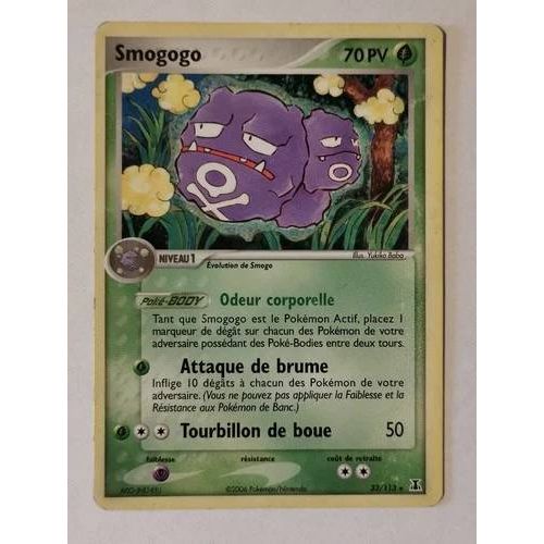 Carte Pokémon 2006 Smogogo 33/113 Ex Espèces Delta Bloc Ex Fr
