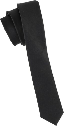 Black Tie Solid Color Men's Tie 4cm Narrow Tie Tight Adjustable Pre-Tied Fit School Uniform Graduation Wedding Men,Black