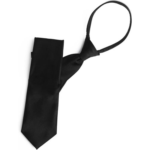 Meimie-Cravate Noire Pour Homme,Cravates Pré-Nouées Réglables Avec Fermeture Éclair Réglable,Idéale Pour Le Bureau,Mariages Et Autres Événements Formels,Taille Universelle 8x48 Cm