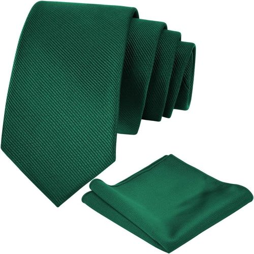 Cravate Homme,Pinces À Cravate Et Carre,6/8cm Cravate Homme Sergé En Soie,Pinces À Cravate & Carre De Poche Set,Cravate Unie Réglable Pour Mariage Remise Des Diplômes Uniforme Scolaire.[B322]