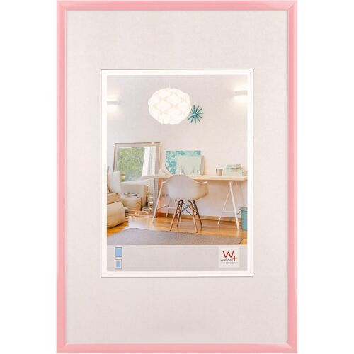 KALANKA-New Lifestyle KV520Q Cadre Photo en Plastique, 15 x 20 cm, Rose