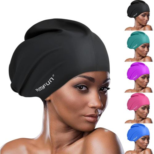 Asfasfq-Bonnet De Bain Grand Pour Cheveux Longs, Bonnet De Bain