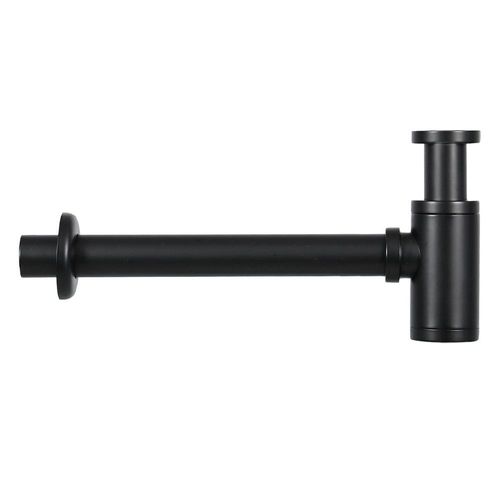 Differnz Helios Vasque à Poser ¿ Lavabo Salle de Bain 37,5x18,5x9,5 cm ¿ Vasque Céramique avec Robinet Droit Noir Mat ¿ Plan Vasque Compact pour WC ou Petite Salle de Bain