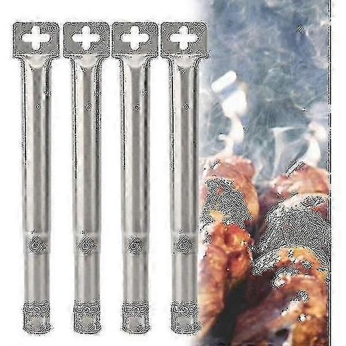 4pcs universel réglable en acier inoxydable barbecue barbecue à gaz de remplacement brûleur de tuyau droit