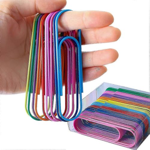 Trombones Jumbo,50 Pcs 4 Pouces Grand Porte-Trombone