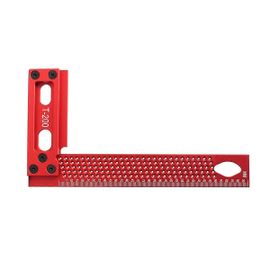 Règle d'échelle de précision de 200 mm règle de trou de type L alliage d'aluminium